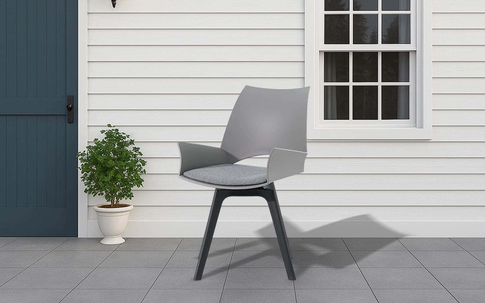 Royaloak Zyra Fiber Chair with Revolving Mechanism