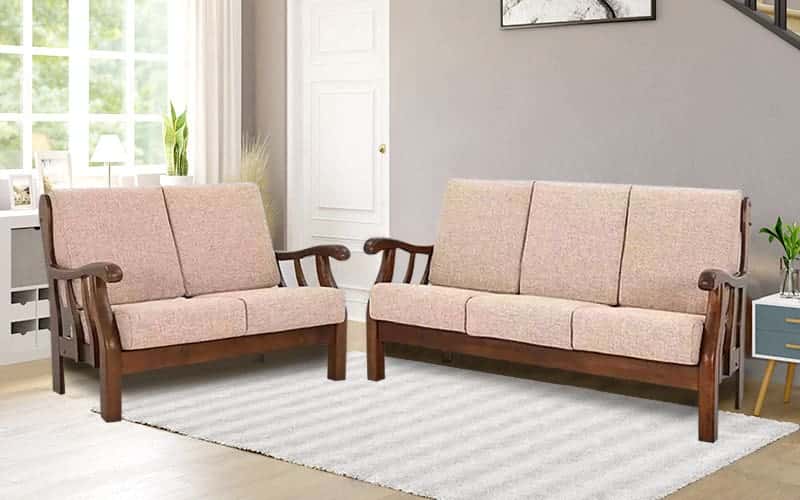 Buy Royaloak Penang Malaysian Wooden Sofa Set 3+2 Seater online