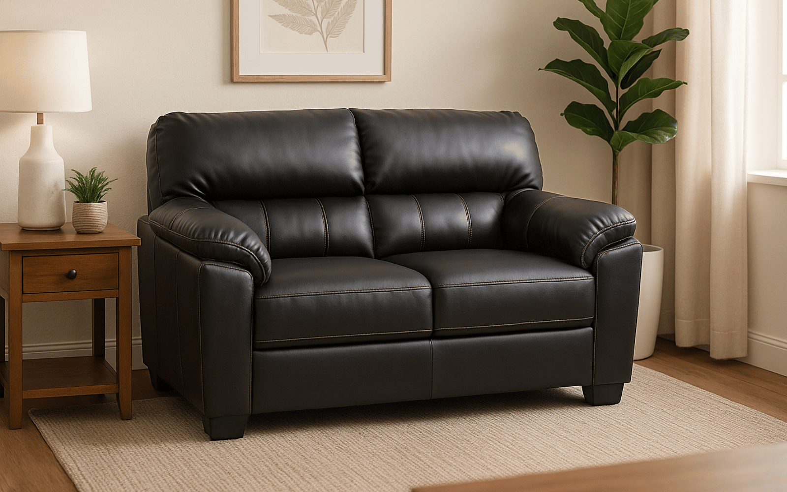 Royaloak Sepang Malaysian 2 Seater Leatherette Sofa