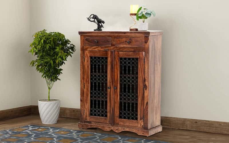 Royaloak Hilton Wooden Shoe Rack 2 Door 