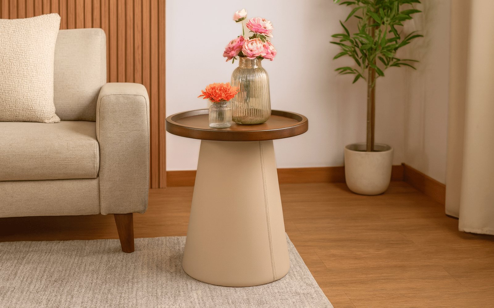 Royaloak Pearl Wooden Side Table