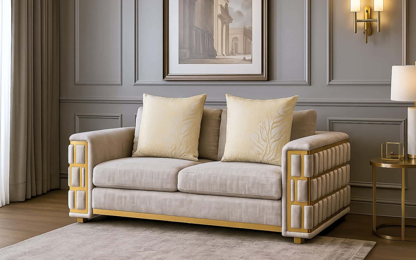 Royaloak Zurich Fabric Two Seater Sofa