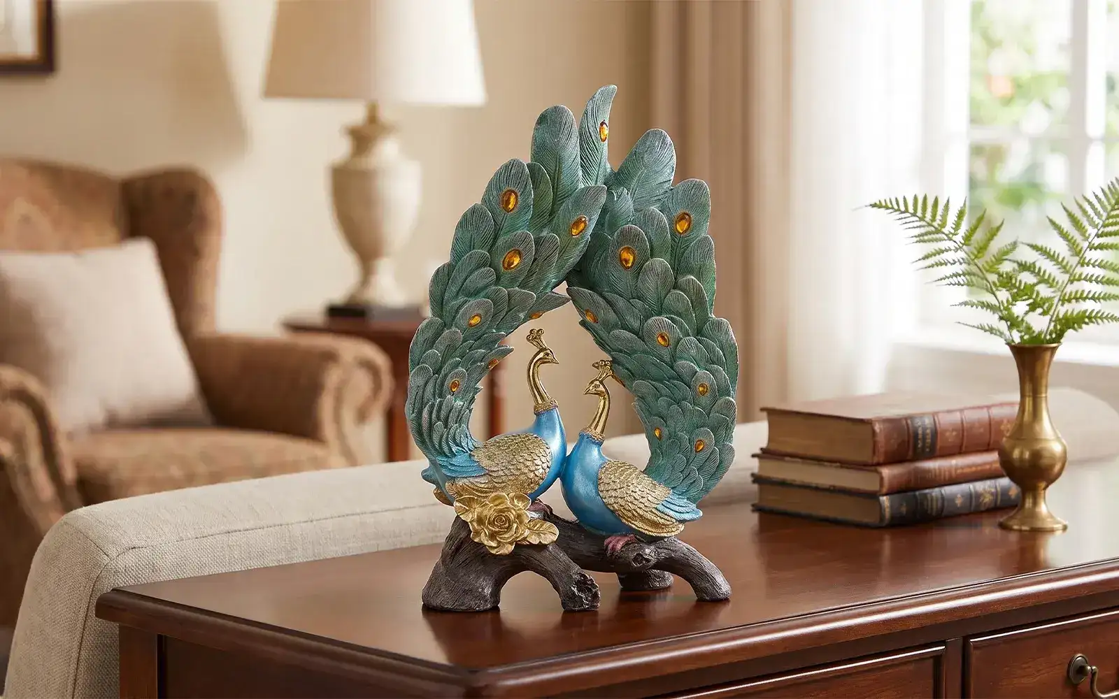 Royaloak Turquoise Peacock Accent Set